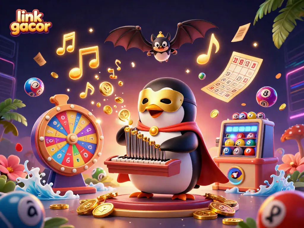 Experience link gacor action with dynamic characters and gambling elements in a vibrant casino scene.