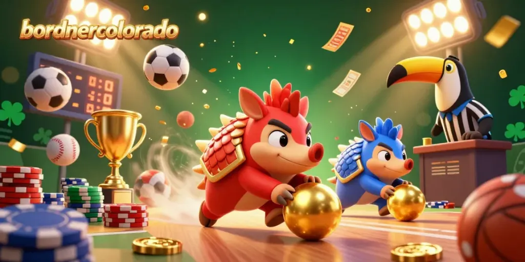 Experience thrilling action at bordnercolorado as rival pangolins bowl golden balls past poker chips.