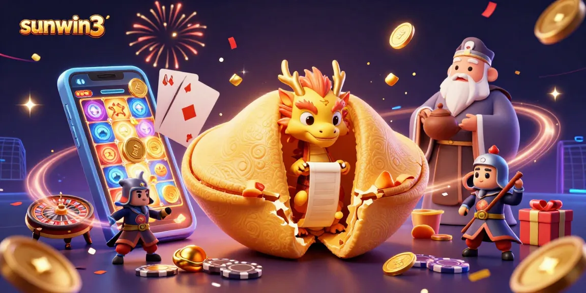 Engage with sunwin3's vibrant casino atmosphere featuring characters safeguarding fortune amidst dynamic game elements.