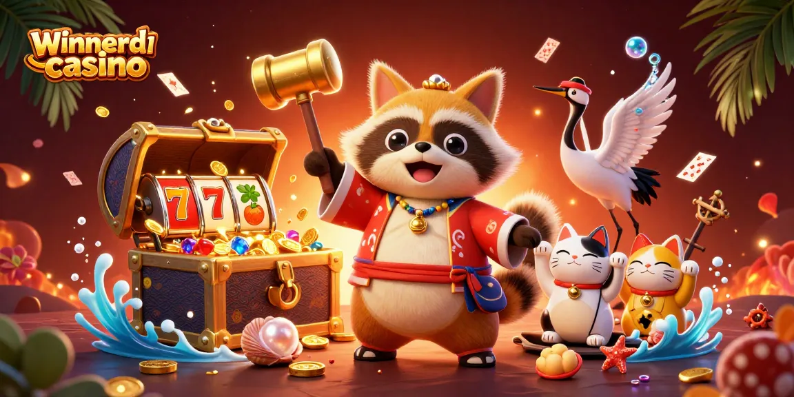 Experience winnerislandcasino with cheerful characters and dynamic gameplay elements in a vibrant casino setting.